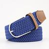 Pin Buckle Solid Canvas Strap Decoration Belt Men Women Canvas 1PC Unisex Clothing Accessories Knitted High Quality Elastic Belt  Jewelry Accessory