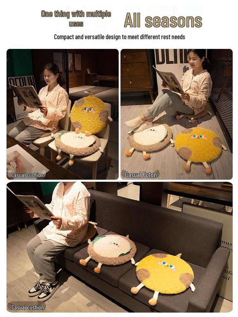 Memory Foam Seat Cushion for Long Sitting - Plush, Soft, and Washable