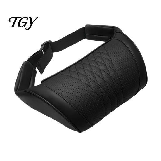 Breathable Faux Leather Neck Rest Car Headrest Pillow, Memory Foam Ergonomic for Shoulder Office Chair Support Pad Support, Universal Vehicle