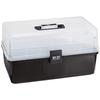 My Kit Tool Storage Tool Box Case Clear Black Versatile Case Storage Box Tool Box DIY Outdoor Camping Accessory Case 2 Tier Tray
