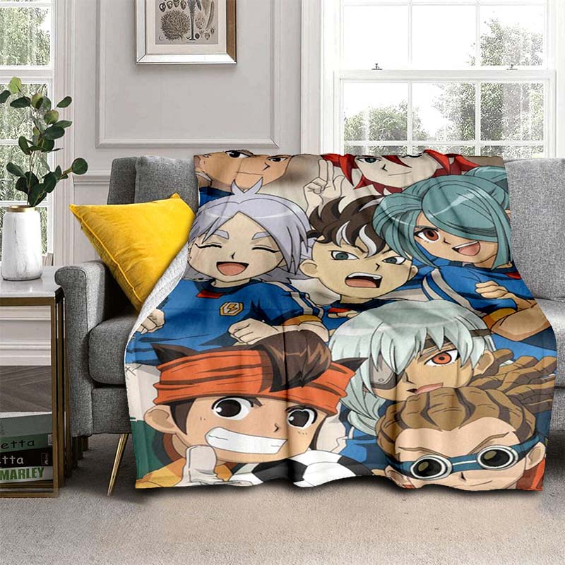 Одеяла в стиле аниме Inazuma Eleven, мягкое одеяло с героями мультфильмов, фланелевое одеяло, одеяло для кровати, дивана, покрывало на стул, домашний декор