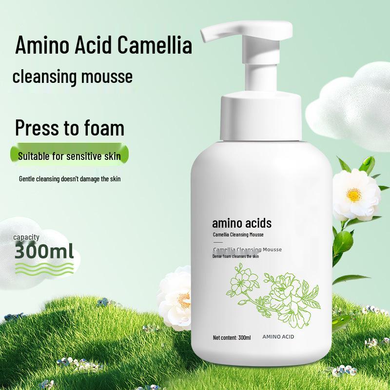 Очищающий мусс с аминокислотами Camellia - Сужение пор, контроль жирности и удаление макияжа.