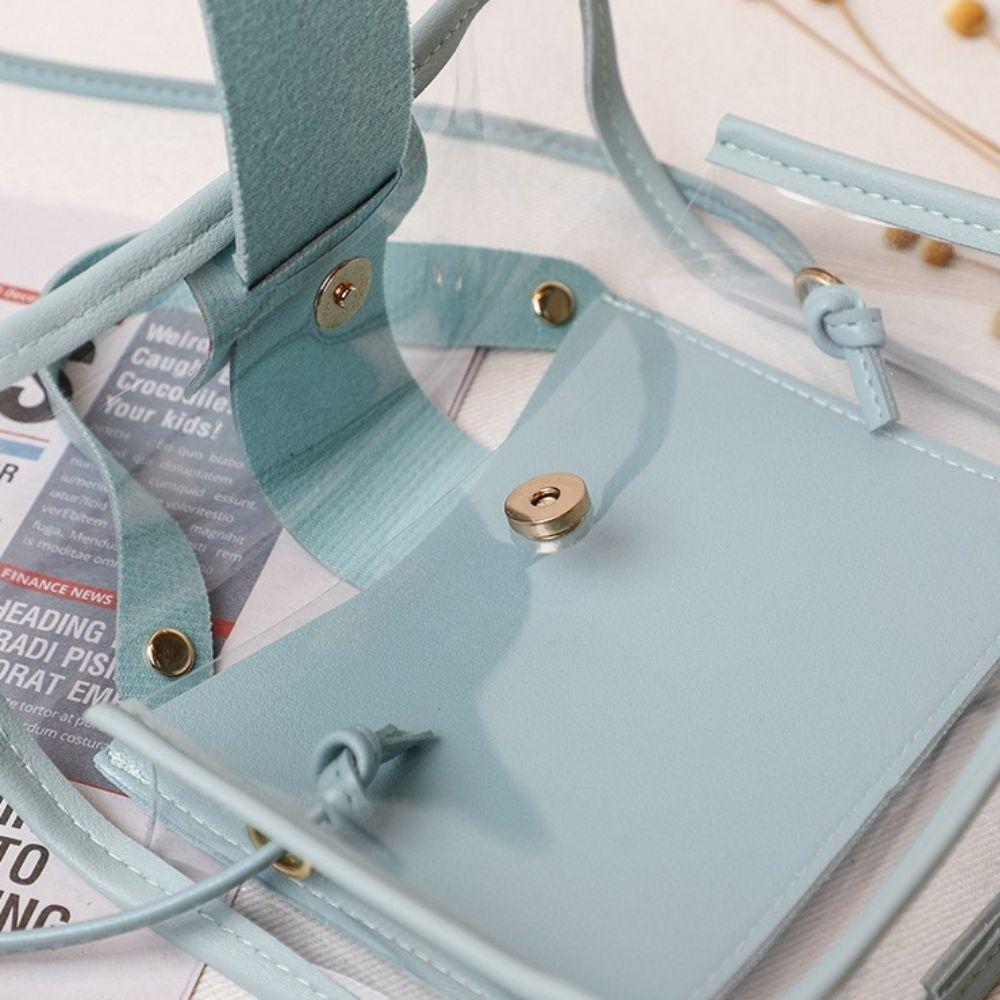 Jelly Bag Transparent Ins Style Women Handbag Crossbody Bag Shoulder Messenger Small Square Bag