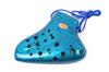 TNG Ocarina Musical Instrument Plastic AC Ocarina Wind Wind Resin Fingering Chart Included [12 Holes/Triple/Alto/C Key] (Blue)