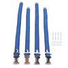 4Pcs Drywall Stilts Straps Flexible Nylon Aluminum Alloy Buckle Adjustable Drywall Foot Band Straps Kit Replacement