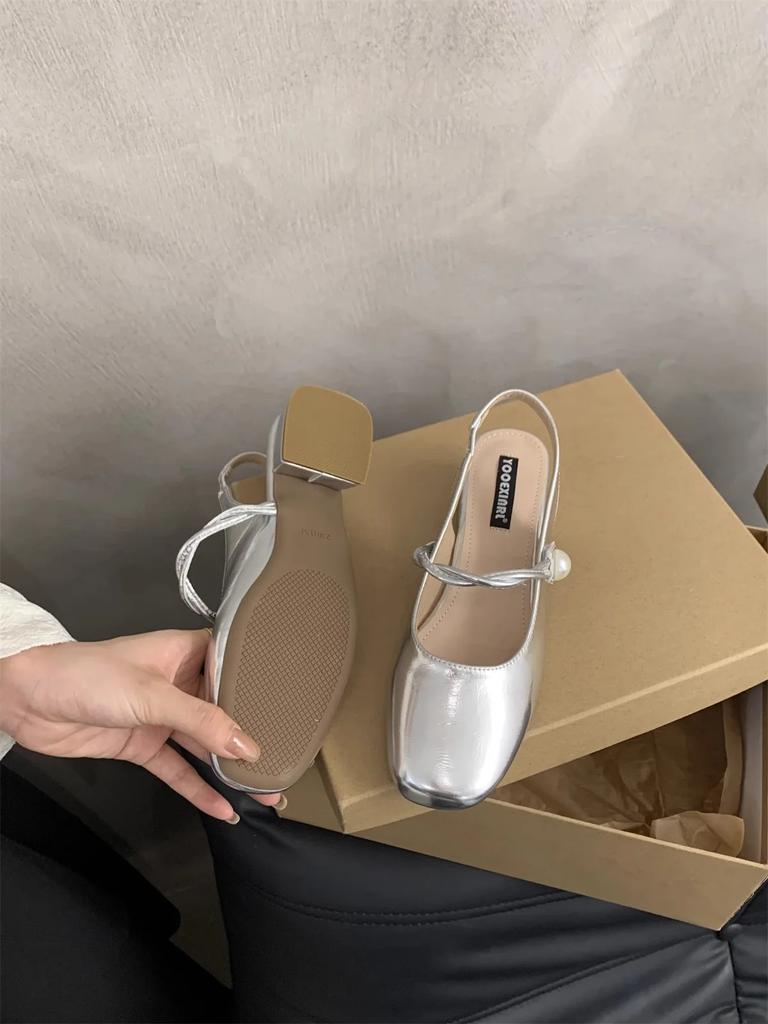 Модные новые женские туфли Мэри Джейн в стиле ретро, дизайнерские туфли на толстом каблуке и мягкой подошве, женские полутапочки, летние уличные туфли для женщин Muller