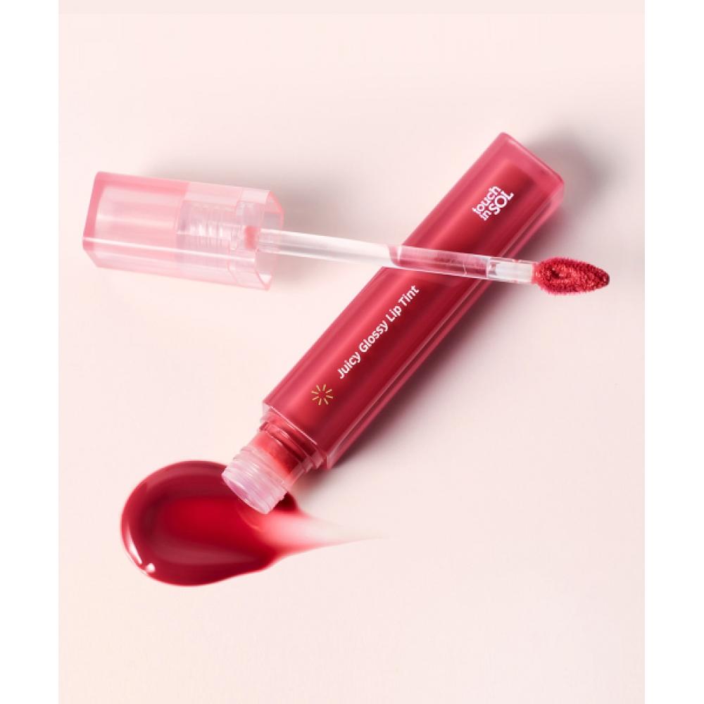 Тинт для губ Touch In Sol Juicy Glossy Выберите 2 из 6 + Бальзам для сияющей кожи 5 мл