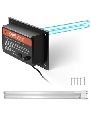 VEVOR HVAC Air Purifier Whole House, 36W 16inch, UV UVC Light In Duct for Ac (Air Conditioning) Duct, Air Scrubber with 1 Replacement Bulb