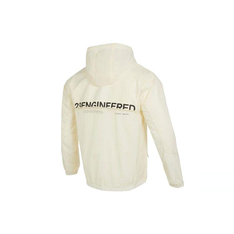 Jordan 23 Engineered Letter Print Zip Hoodie Jacket Men Outerwear Coconut-Milk DX9640-113