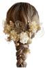 Lomeri Gold American Flower Dried Flower Hair Ornament Coming of Age Ceremony Graduation Ceremony Wedding Hakama Gold A30 [Lomeri]
