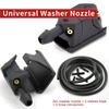 7Pcs/set Car Universal Front Windshield Wiper Nozzle Jet Sprayer Kits Sprinkler Water Fan Spout Cover Washer Outlet Replacement