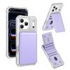 Кожаный кошелек Держатель для карт Чехол для телефона для IPhone Air 17 16 15 Plus 16 15 Pro Max с подставкой Держатель для телефона Стенд Жесткий чехол