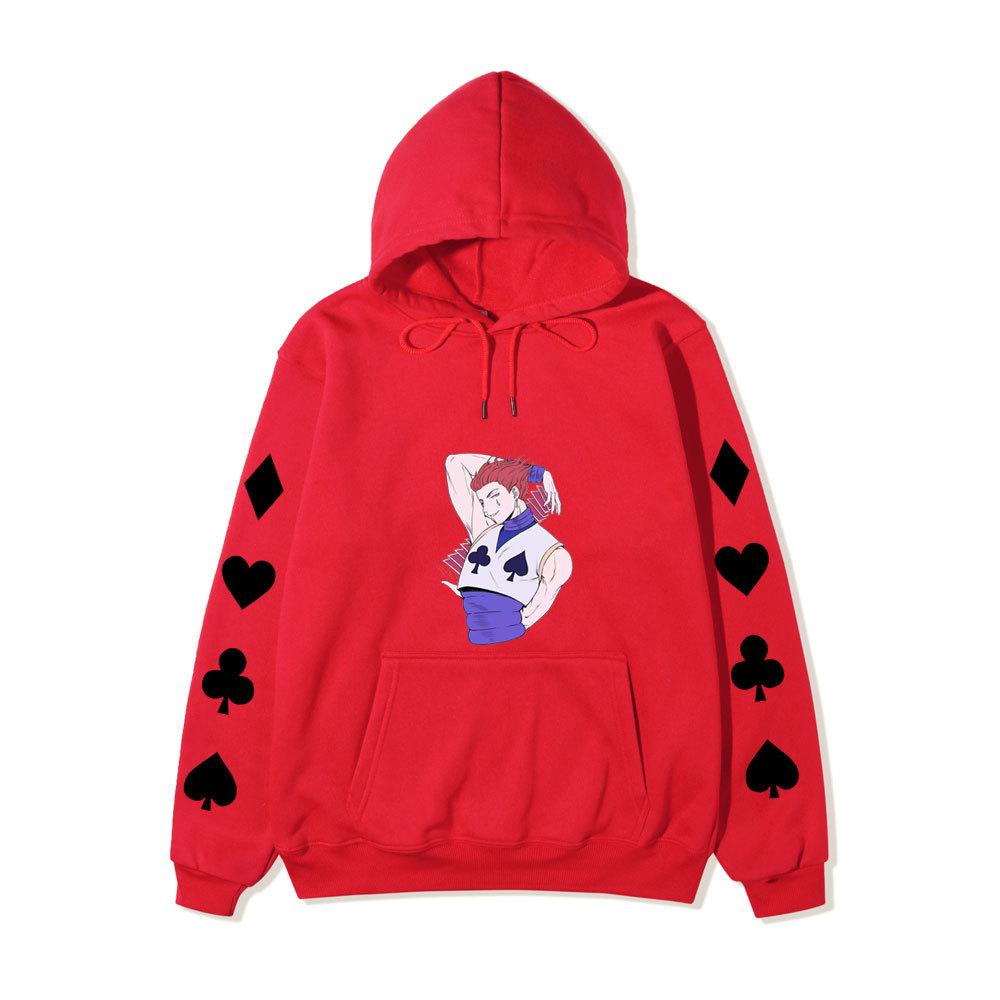 Hunter X Hunter Hisoka Anime Print Hoodie Unisex Casual Streetwear Long Sleeve Sports Pullover Sweatshirt