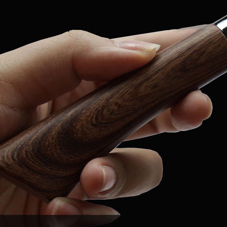 Портативный многофункциональный кухонный нож для резки мяса, бытовой вспомогательный кухонный нож с деревянной ручкой, кухонный нож из нержавеющей стали