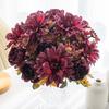 Faux Flowers Bundle Artificial Dahlia Rose Bunch Realistic Artificial Flowers for Flower Arrangement Home Wedding Decoration
