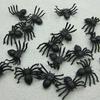 50pcs/lot Plastic Black Spider Halloween Decoration Kids Funny Prank Trick Toy Haunted House Prop
