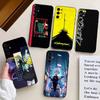Чехол для телефона Game C-Cyberpunk Черный Силикон Мягкий Для Samsung S25,S24,S21,S22,S23,S30,Ultra,S20,Plus,Fe,Lite