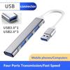 New USB3.0  HUB Aluminium Hub  Type-c Expansion  4-Port USB Splitter  High Efficiency Transmission