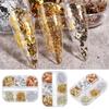 6 Grid Nail Foil Sequins Stunning Gold Paillette Aluminum Irregular Silk Stripes Flakes DIY Manicure Nail Art Decoration