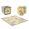 Tapis Mousse Puzzle 3D LUNO SHAPES - KINDERKRAFT - Jaune - Mixte - 165 X 185 Cm