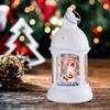 Christmas Lantern Night Light, Portable Tabletop Centerpiece, Xmas Decor for Office Holiday Indoor