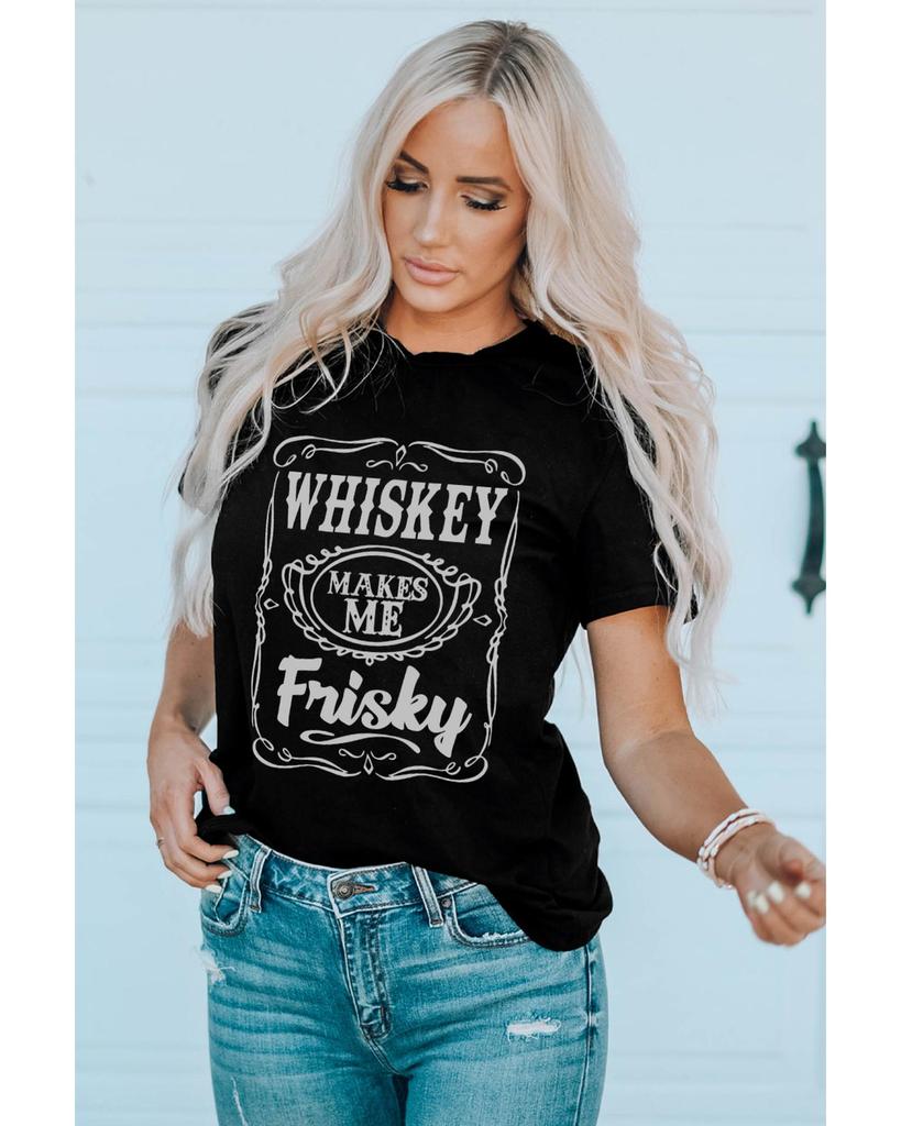 Azura Exchange Футболка с круглым вырезом и принтом Frisky