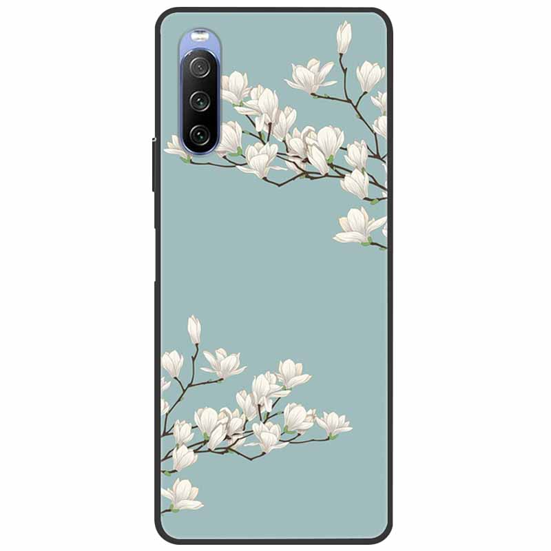 Мягкий чехол для Sony Xperia 10 III / 5 III / 1 III, силиконовый, с рисунком мраморного кота, чехол-фунда для Sony Xperia 1 II / 10 II / 5, чехол-коке
