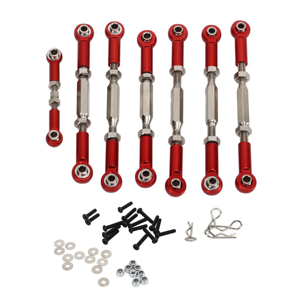 RC Car Tie Rods Full Set Aluminium Alloy Steel Turnbuckles for Traxxas SLASH 1 10 Short Course Upgrade Parts Red