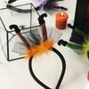 Kid And Adult Halloween Headband With Witch Legs Fabric Construction Suitable For Parties And Gifting