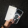 Для Apple 17PProMax Магнитный чехол для телефона для IPhone16 Прозрачный 2-в-1 15 Противоударный