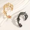 Регулируемые серьги в форме дракона с цирконием, модные украшения для ушей, медная текстура, идеальный подарок для женщины и девушки