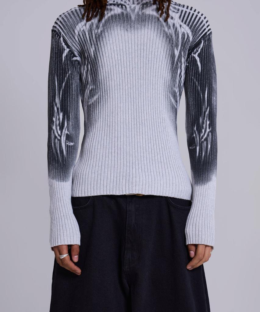 Jeidideuleondeon (M) Tattoo Spray Knit Jumper Multi