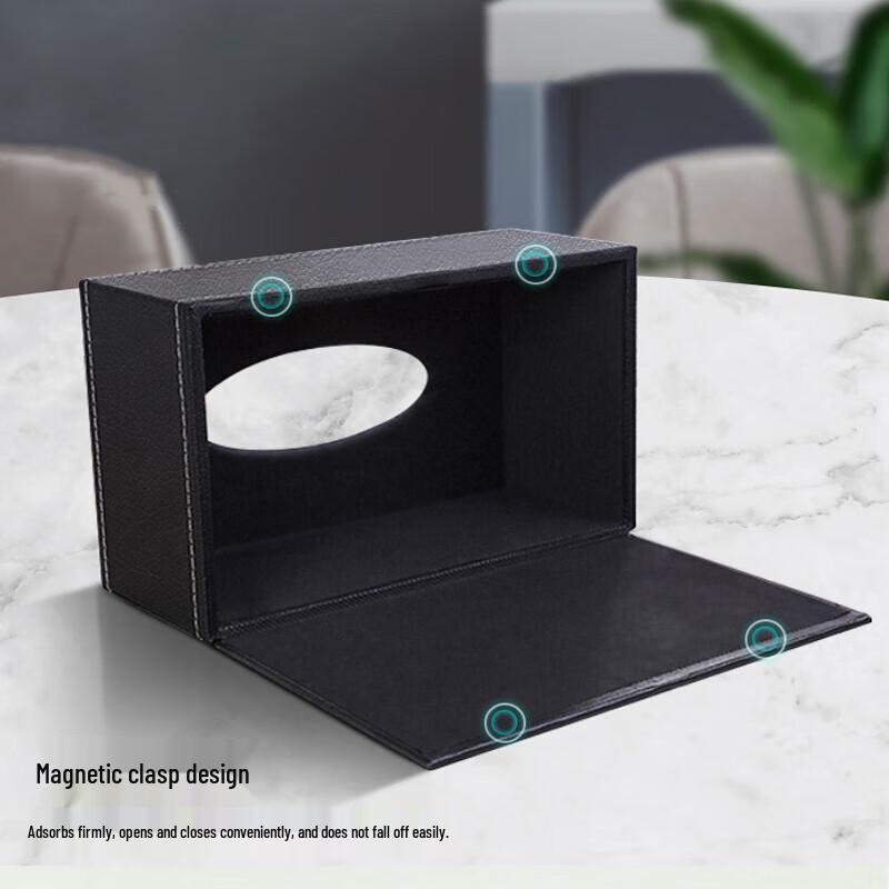 Leather Desktop Tissue Box