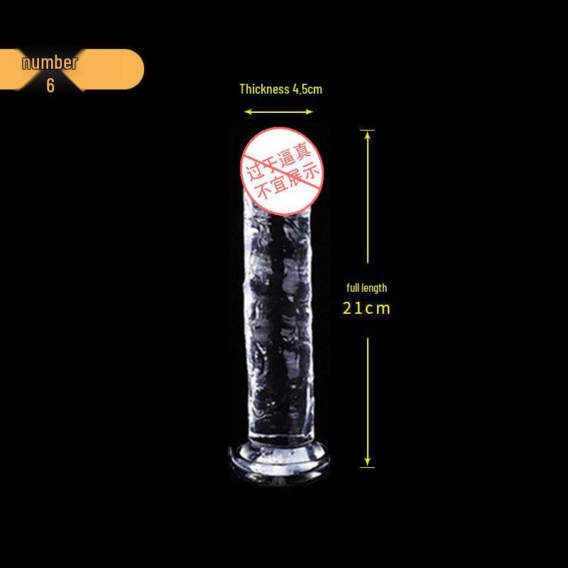 Yongai Crystal Transparent Simulation Dildo for Adults