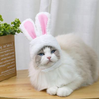 Милая кепка с котом, костюм кролика, теплая шапка, новогодний праздничный головной убор, реквизит для косплея, головные уборы, аксессуары для домашних животных, котят