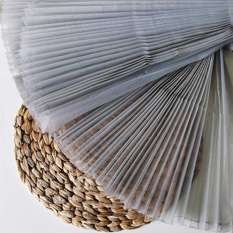 100x150 см белая/синяя/красная/розовая плиссированная марлевая жесткая сетчатая ткань/модная марлевая моделирующая ткань DIY материалы/дизайнерская ткань для одежды