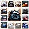 3D Wolf Bedding Set Animal Duvet Cover 2/3 Pieces AU180 * 210 Men's Soft Zippered Quick Drying Home Decoration