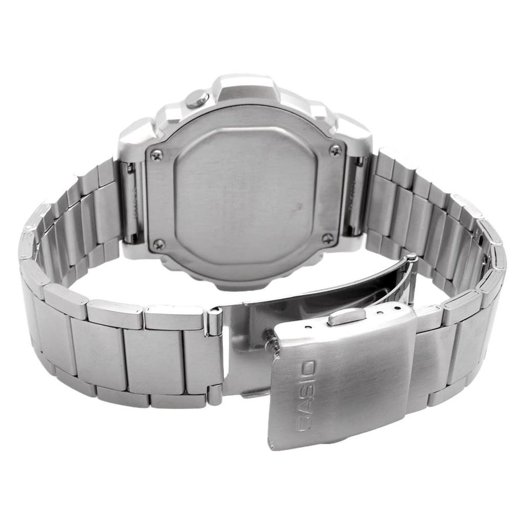 Casio Стандартные цифровые часы W -219H-8BV / -219HD-1AV Мужские, Темно-серые, Международная модель [Импортные] / Металлический браслет серебристого цвета [Импортные]