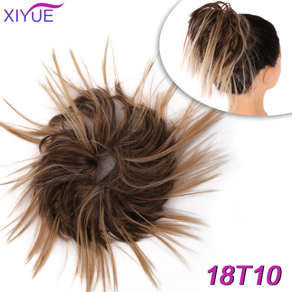 Синтетический шиньон, грязная резинка для волос, резинка для волос, пучок, вьющаяся прическа, шиньон, высокотемпературная накладная резинка для волос, пончик, накидка, хвостик