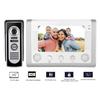 7-дюймовый проводной цветной TFT-LCD экран ИК ночное видение видеодомофон дверной звонок дверной телефон