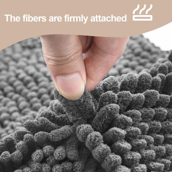 Шениловый коврик для ванной Мягкий короткий плюш Водопоглощающий коврик для ванной Быстросохнущий