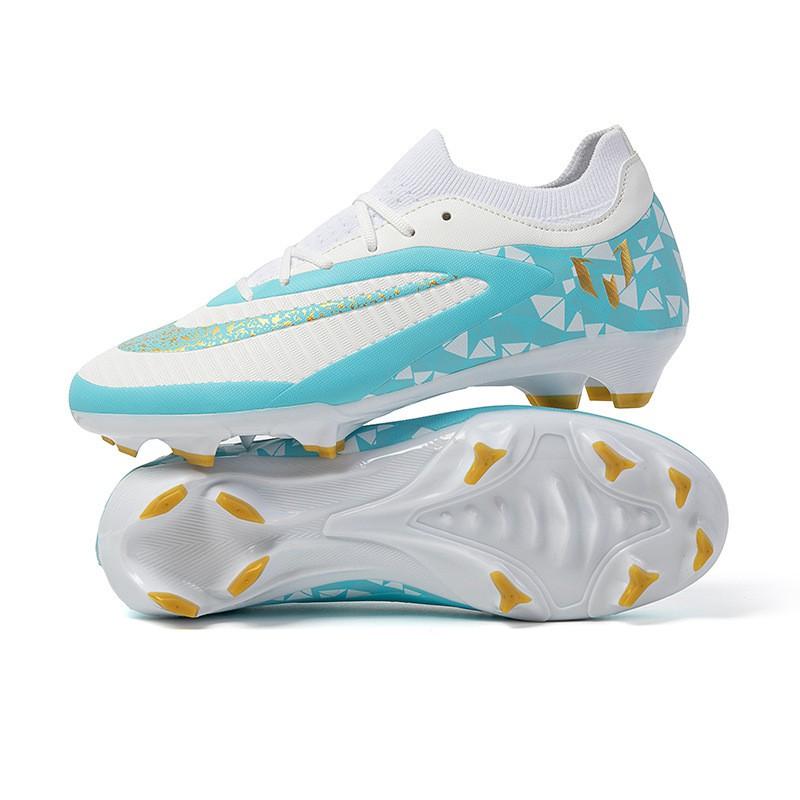 Youth Soccer Cleats Grass Fields Kids Training Shoes With Rubber Outsole TPU Studs