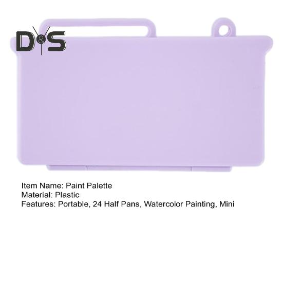 Мини-коробка для акварели, 24 шт., пустые полукастрюли с магнитной полосой, переносная палитра для акварельных красок, масляных, акриловых