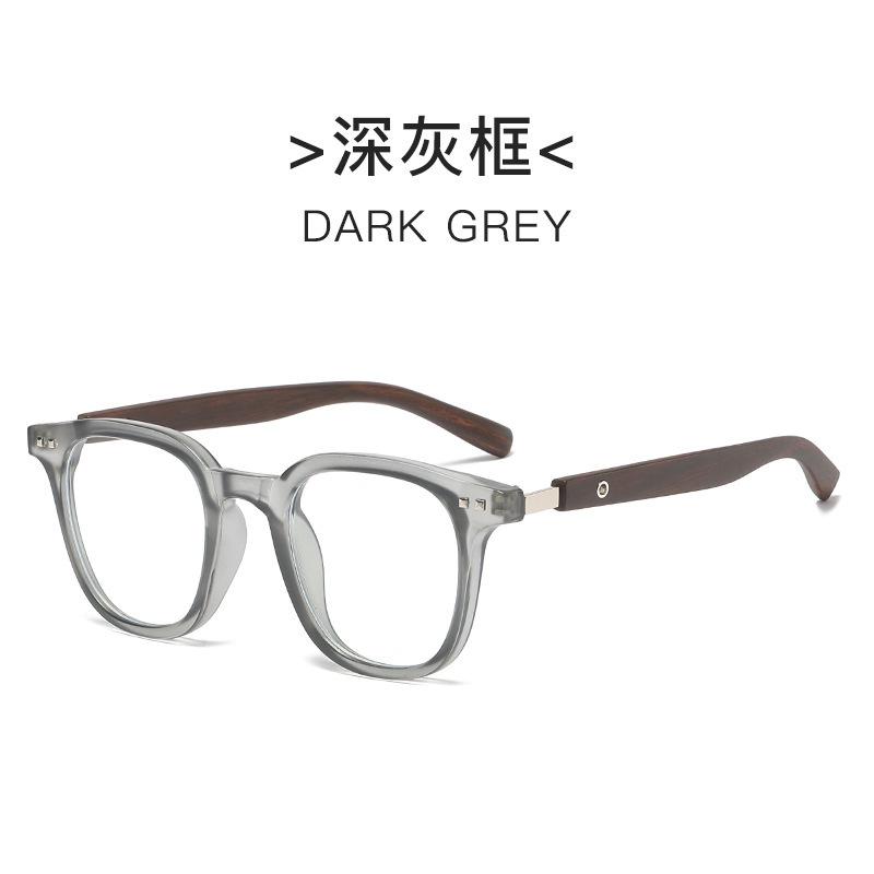 Большая оправа с текстурой ретро-дерева, сверхлегкая и тонкая, анти-синее излучение, женские очки для близорукости, черная оправа может сочетаться с простым лицом