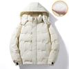 Winter Men's Removable Hat Waterproof and Warm Thickened Casual Loose Warm Down Jacket