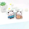 Acrylic Super Cute Couple Keychain Cartoon Cute Cartoon Bubu Dudu Key Chain Gifts