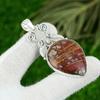 925 Sterling Silver Natural Noreena Jasper Art Deco Handcrafted Bezel Pendant