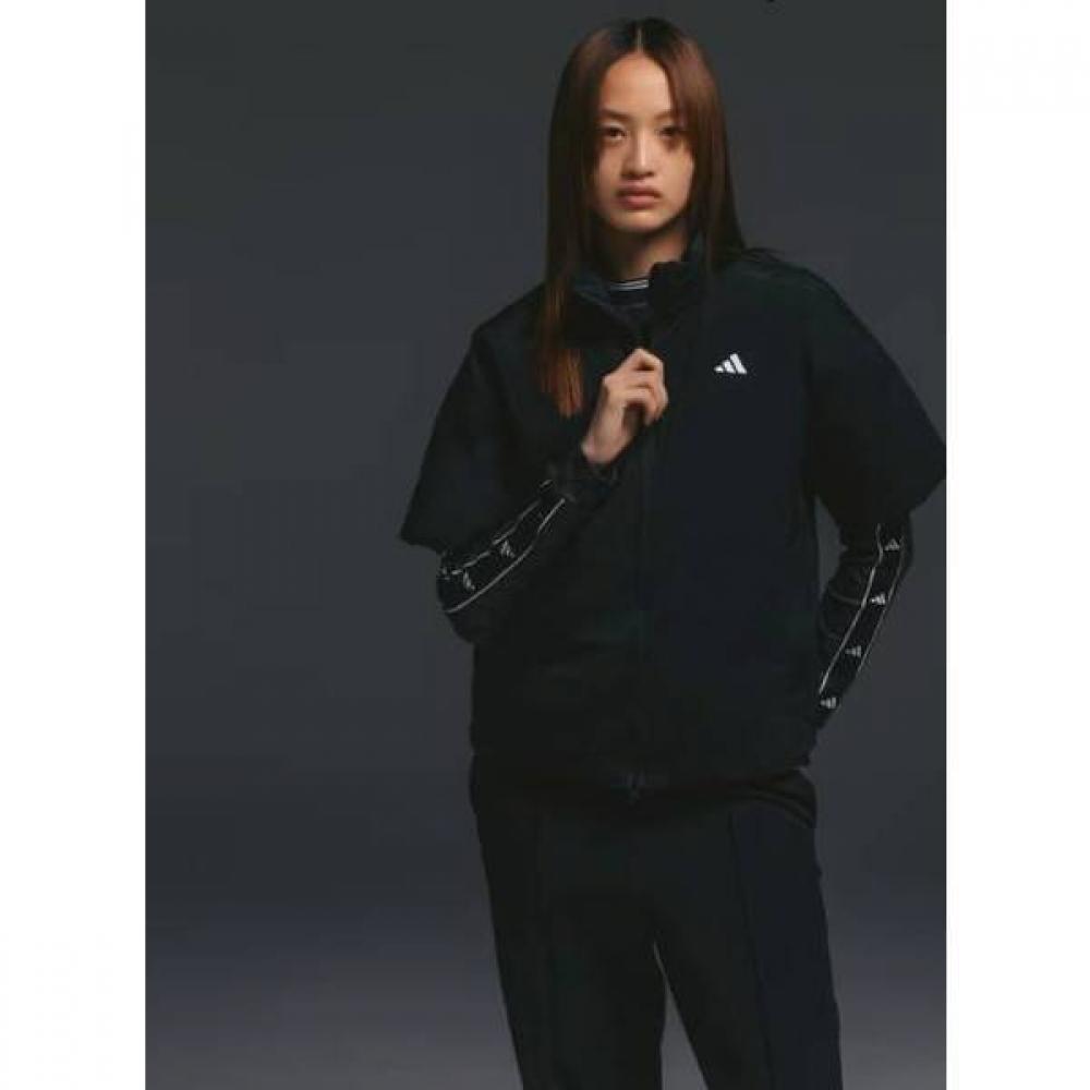 AdidaS Golf 24fw Women S Down Short Sleeve Anorak Im7195 Black