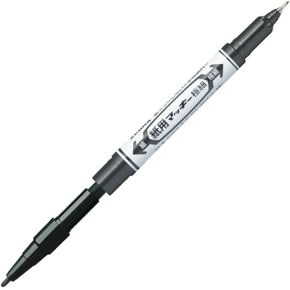 Mackie Ultra Fine P-WYTS5-BK Black for Zebra Water-based Marker Paper