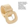 Women Belt Elastic Straw Woven Wide Belt Solid Color Dress Jeans Boho Stretchy Ladies Casual Belt Clothing Accessory